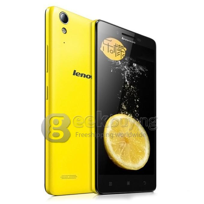[Spain Stock] Lenovo Lemo K3 FDD-LTE 4G K3W 5.0inch Android 4.4 Phone Qualcomm MSM8916 Quad Core 64bit Smartphone 1GB 16GB IPS HD -Yellow