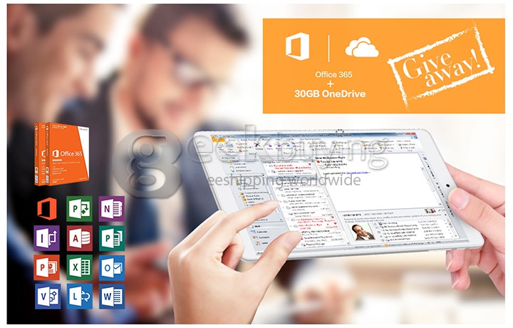 Teclast X80H Dual OS Android 4.4+Win 8.1 Tablet PC 2GB/32GB Intel Z3735F Quad Core 1.83GHz 8 Inch IPS 1280x800 HDMI WiFi Bluetooth - White + Gray