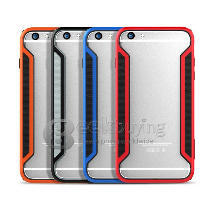 Nillkin Frame Series Protective Cover Shell Bumper PC TPU Case for iPhone 6 Plus -Red