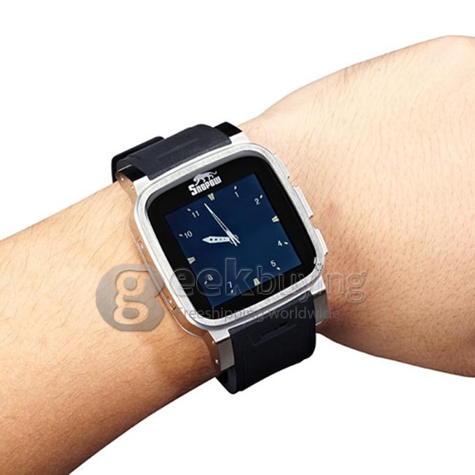 Snopow W1 Smart Watch Phone Bluetooth Watch IP68 1.6 inch 3.0MP Camera SIM Card Anti-lost Pedometer - Silver