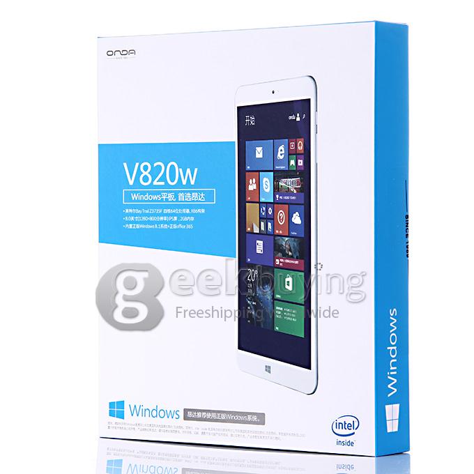 ONDA V820W Win8.1 Tablet PC 8.0 Inch Intel Z3735F Quad Core IPS Screen 1280*800 2GB/16GB Buletooth