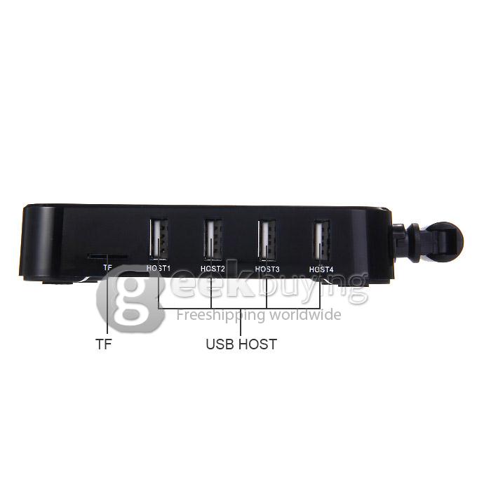 F6 RK3128 XBMC KODI pre-installed TV BOX Quad Core 1G RAM 8GB ROM Support 1080P H.265 Decode WIFI HDMI RJ45 DLNA - Black