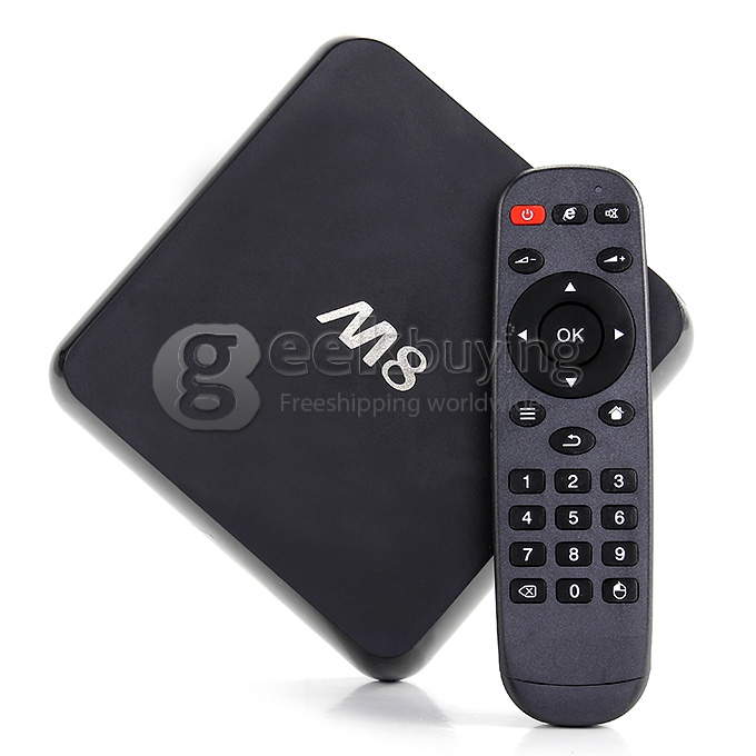M8S Amlogic S802 Quad Core 2.0GHz Android 4.4 4K Mini TV BOX HDMI HDD Player 2G/8G Dual Band 2.4G/5G WIFI BT4.0 XBMC Optical DLNA -Black