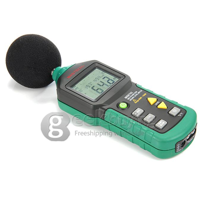MASTECH MS6702 Professional LCD Display Digital Sound Level Meter Decibel Tester 30-130dB RS232