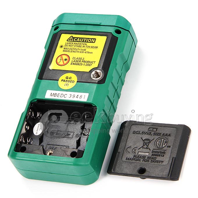 MASTECH MS6414 40m Laser Distance Meter Rangefinder Tape Measure Level Tool