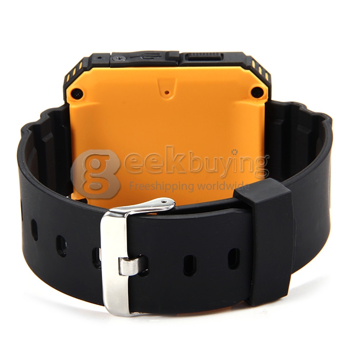 U Watch U Terra IP68 Waterproof Dustproof Shockproof Bluetooth Smart Wrist Watch Pedometer Compass for iOS iPhone Android - Gold