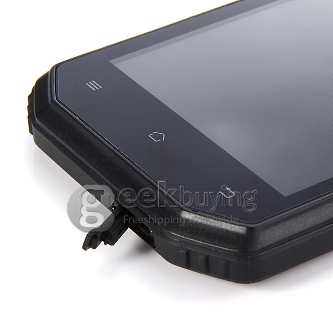 NO.1 X-men X2 4G LTE IP68 5.5inch Rugged Phone Waterproof Android 4.4 1GB 8GB Qualcomm MSM8916 Quad Core 8.0MP - Black