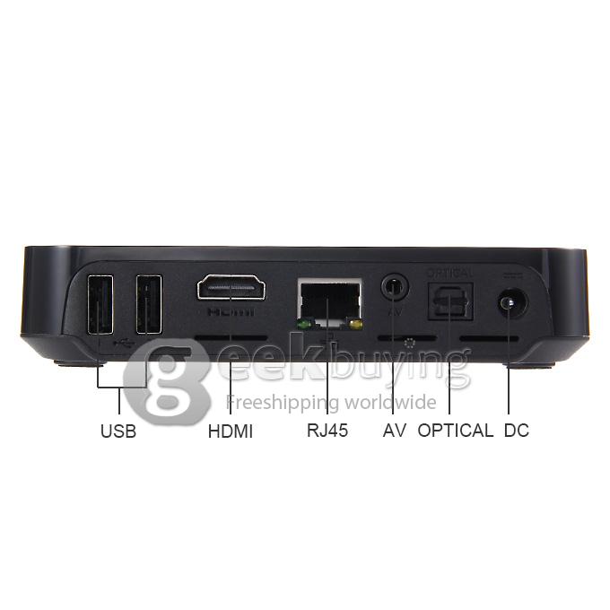 Rippl-TV UHD 4K Media Player Amlogic S802 Android 4.4 2G RAM 8G ROM 2.4G/5G WIFI Bluetooth DLNA Airplay Miracast Black