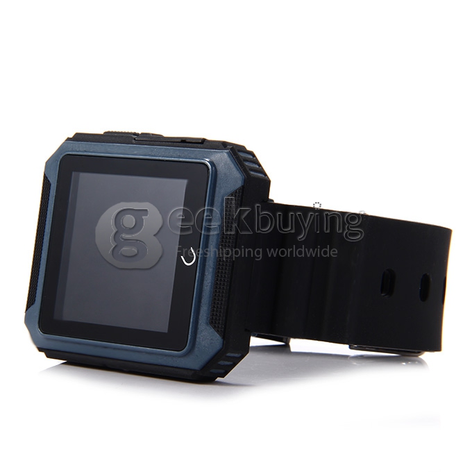 U Watch U Terra IP68 Waterproof Dustproof Shockproof Bluetooth Smart Wrist Watch Pedometer Compass for iOS iPhone Android - Blue