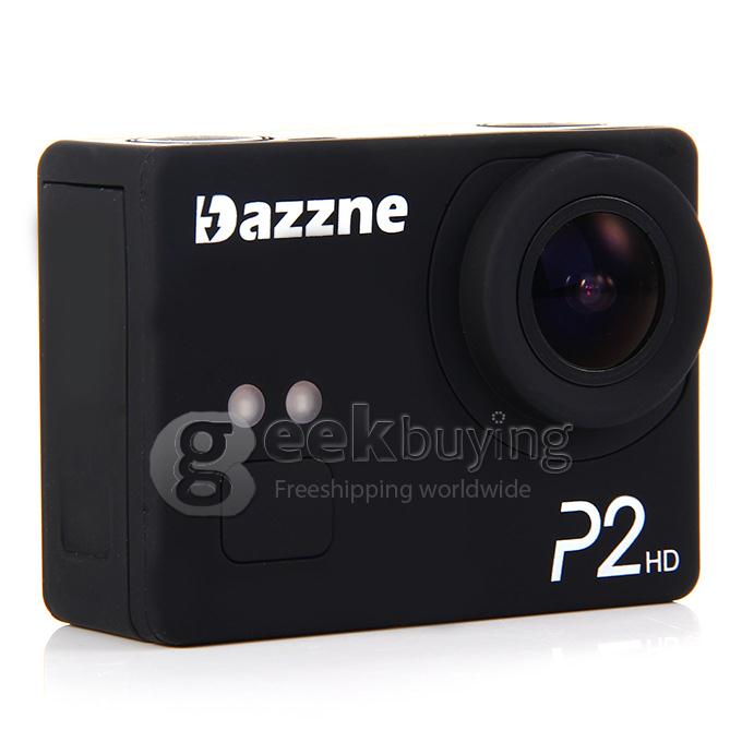 Dazzne P2 Novatek 96650 2inch LCD Screen 12.0MP 1080P Waterproof Action Sport Camera - Black
