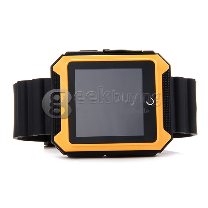U Watch U Terra IP68 Waterproof Dustproof Shockproof Bluetooth Smart Wrist Watch Pedometer Compass for iOS iPhone Android - Gold