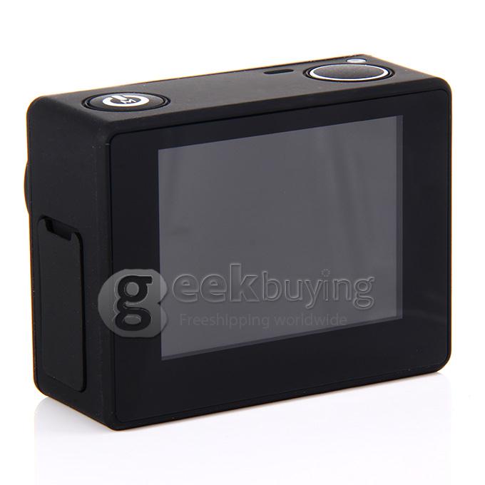 Dazzne P2 Novatek 96650 2inch LCD Screen 12.0MP 1080P Waterproof Action Sport Camera - Black