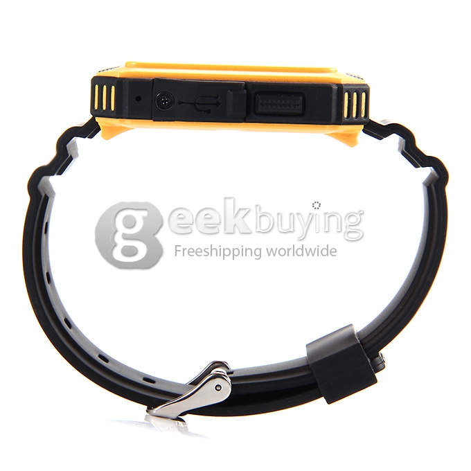 U Watch U Terra IP68 Waterproof Dustproof Shockproof Bluetooth Smart Wrist Watch Pedometer Compass for iOS iPhone Android - Gold