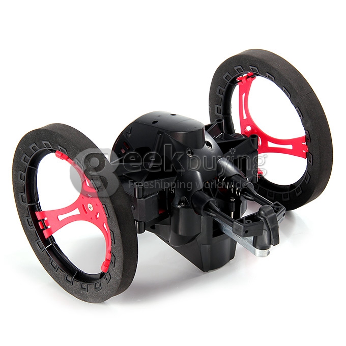 Super Cool Bounce Car BeastRoller MiniDrone RC Robot 2.4G 8 Channels Mini Drone Jump 80cm - Black