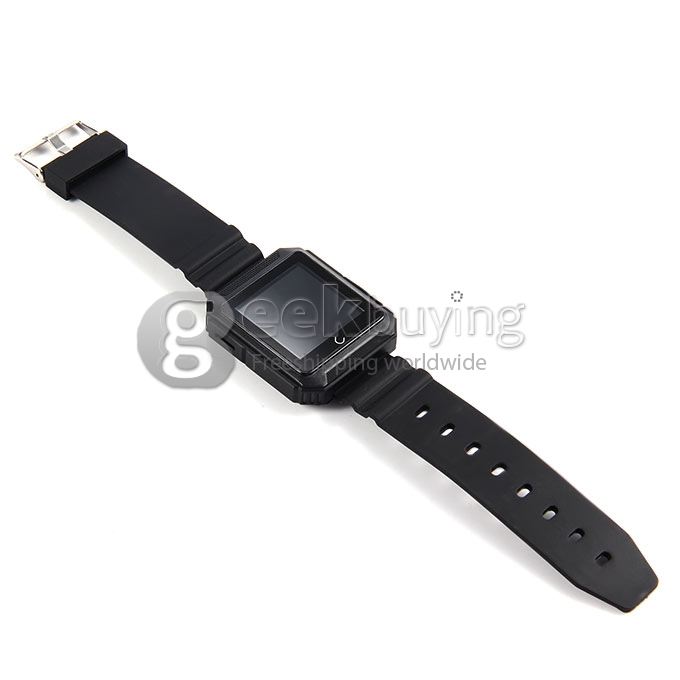 U Watch U Terra IP68 Waterproof Dustproof Shockproof Bluetooth Smart Wrist Watch Pedometer Compass for iOS iPhone Android - Black