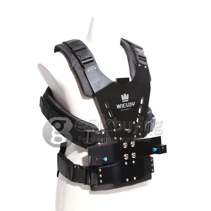 Wieldy HD2600 1-7.5kg Steadicam I Vest + Dual Arm Systems + Handheld Stabilizer for Video Camera DSLR