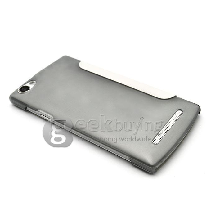 Original Protective PU Leather Hard Flip Cover Shell for LEAGOO Lead 7 - White