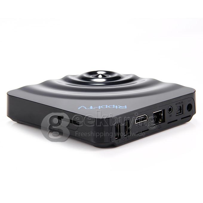 Rippl-TV UHD 4K Media Player Amlogic S802 Android 4.4 2G RAM 8G ROM 2.4G/5G WIFI Bluetooth DLNA Airplay Miracast Black