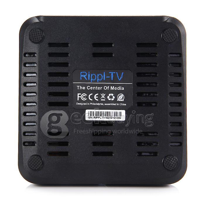 Rippl-TV UHD 4K Media Player Amlogic S802 Android 4.4 2G RAM 8G ROM 2.4G/5G WIFI Bluetooth DLNA Airplay Miracast Black