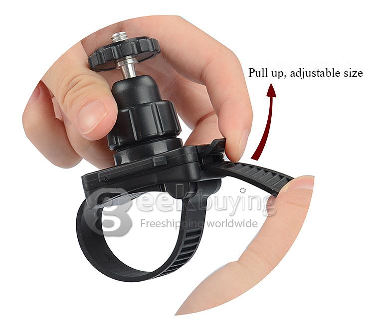 Sport Camera Zip Mount With Tripod Adapter & Screw for GoPro Hero 4//3/2/1 Yi Xiaoyi SJCAM KEECOO To Mount on Helmet Bike Accessories