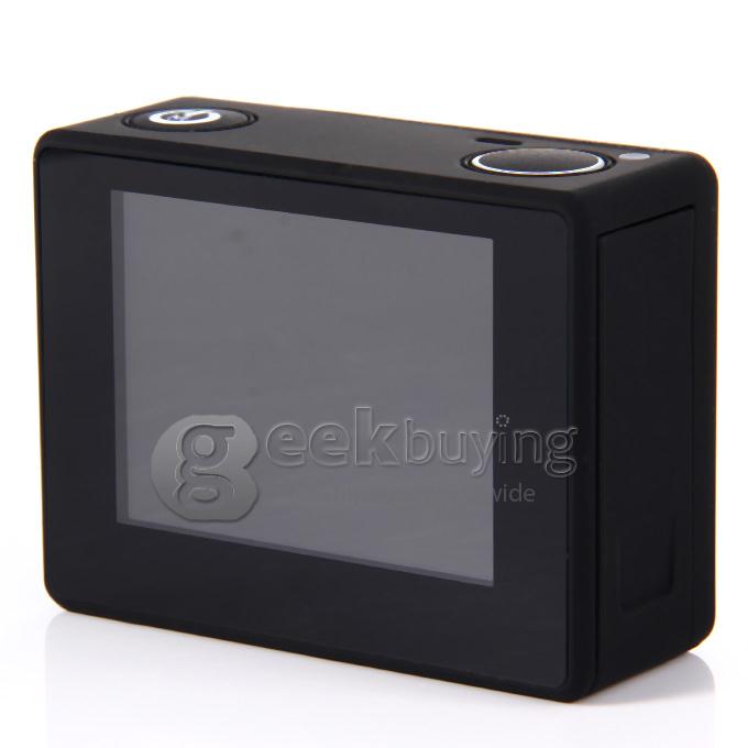 Dazzne P2 Novatek 96650 2inch LCD Screen 12.0MP 1080P Waterproof Action Sport Camera - Black
