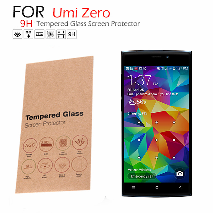 Toughened Glass 0.33mm Screen Protector Film Cover Arc Edge for Umi Zero