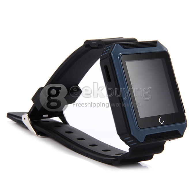 U Watch U Terra IP68 Waterproof Dustproof Shockproof Bluetooth Smart Wrist Watch Pedometer Compass for iOS iPhone Android - Blue