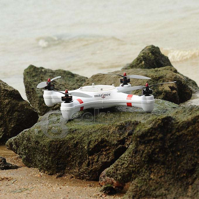 Mariner Rugged 6-Axis Quadcopter GPS FPV Waterproof RC Drone 6CH Brushless RTF With Devo 7 Transmiter New Version with Travel Case