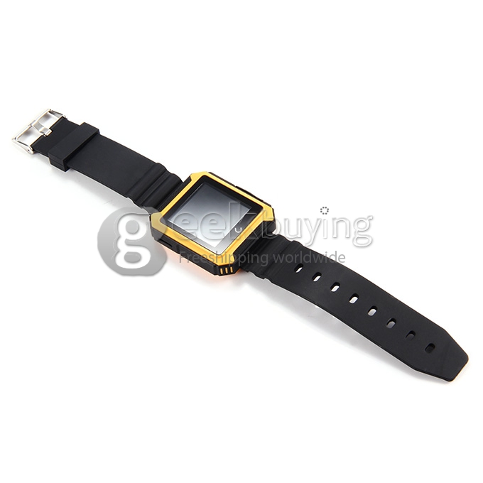 U Watch U Terra IP68 Waterproof Dustproof Shockproof Bluetooth Smart Wrist Watch Pedometer Compass for iOS iPhone Android - Gold