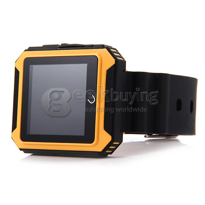 U Watch U Terra IP68 Waterproof Dustproof Shockproof Bluetooth Smart Wrist Watch Pedometer Compass for iOS iPhone Android - Gold