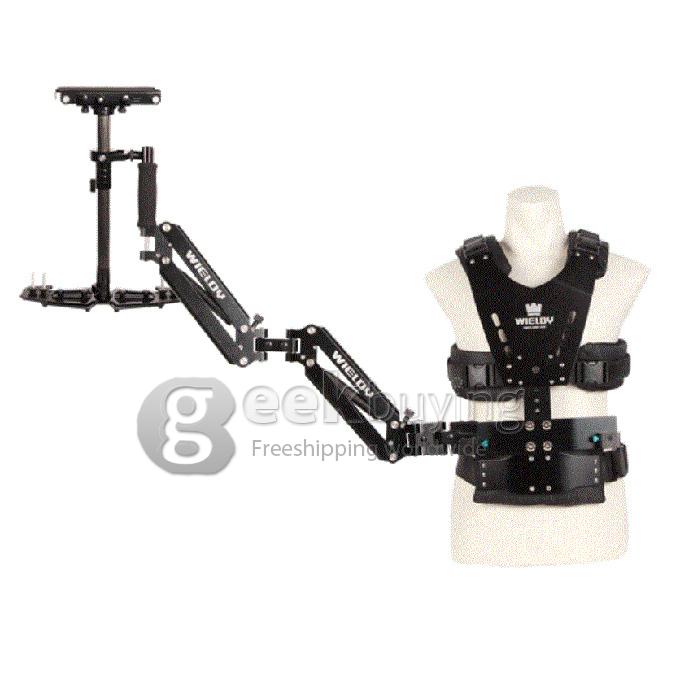 Wieldy HD2600 1-7.5kg Steadicam I Vest + Dual Arm Systems + Handheld Stabilizer for Video Camera DSLR