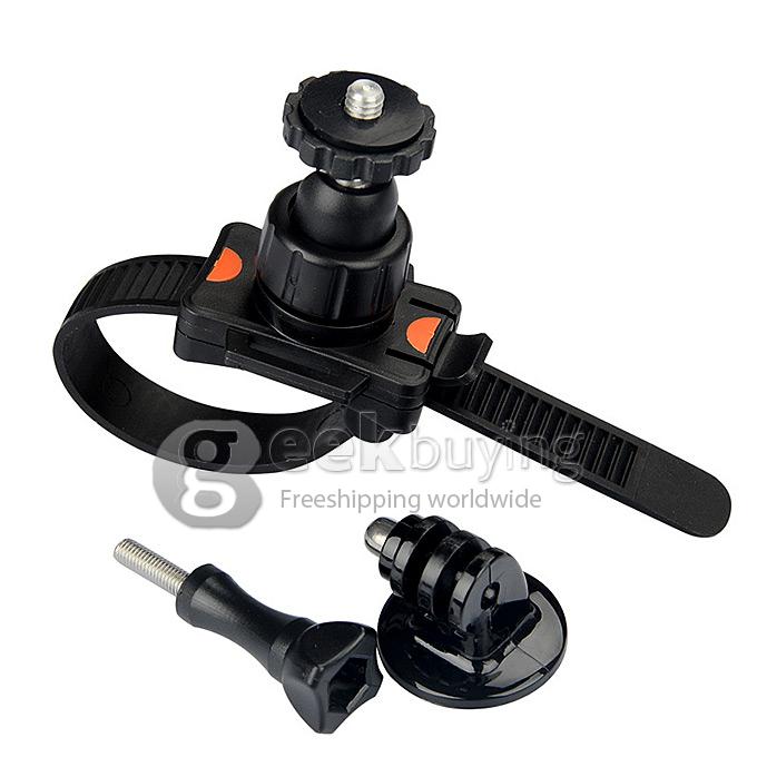 Sport Camera Zip Mount With Tripod Adapter & Screw for GoPro Hero 4//3/2/1 Yi Xiaoyi SJCAM KEECOO To Mount on Helmet Bike Accessories