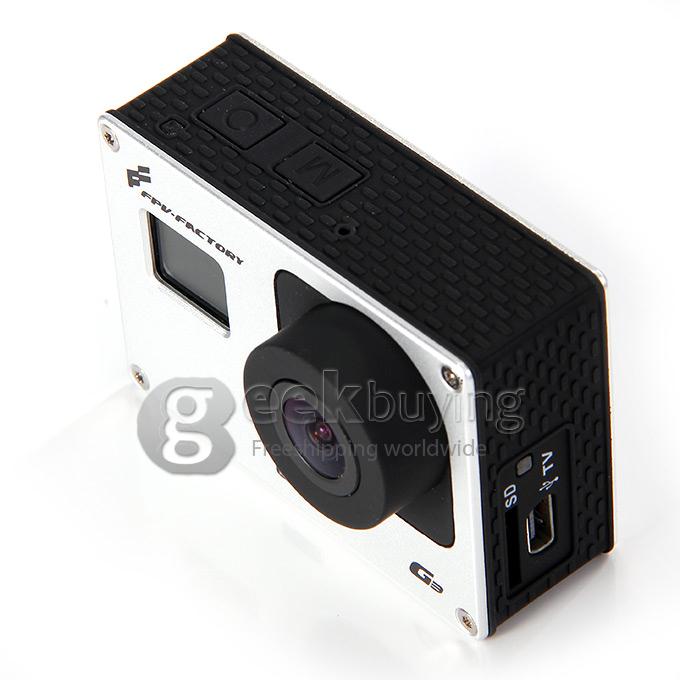 FPV factory G3 HD Arieal Camera LCD Display Action Sport Camera - Silver