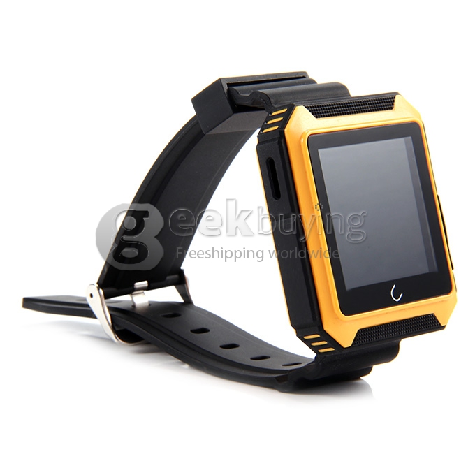 U Watch U Terra IP68 Waterproof Dustproof Shockproof Bluetooth Smart Wrist Watch Pedometer Compass for iOS iPhone Android - Gold