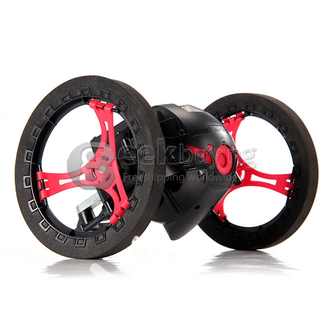 Super Cool Bounce Car BeastRoller MiniDrone RC Robot 2.4G 8 Channels Mini Drone Jump 80cm - Black