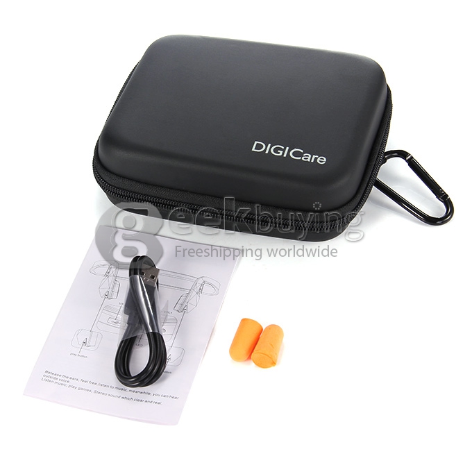 Digicare DO Bone Conduction Headphone Ear Hook Wireless Bluetooth Earphone with NFC and Speaker Connection Call Function - Black