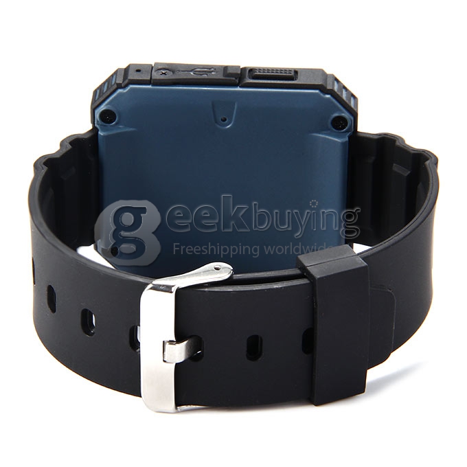 U Watch U Terra IP68 Waterproof Dustproof Shockproof Bluetooth Smart Wrist Watch Pedometer Compass for iOS iPhone Android - Blue