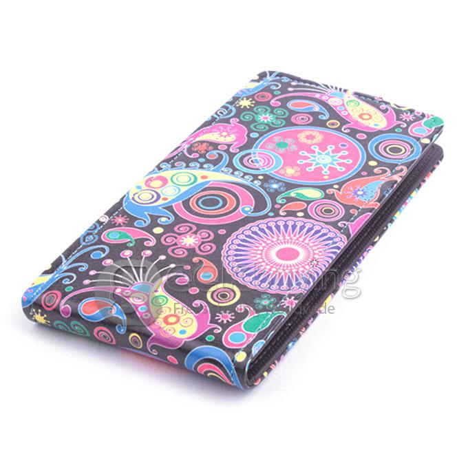 Protective Hard Cover Colored Drawing Jellyfish Flip Stand Leather Case for DOOGEE DG310-Multicolor