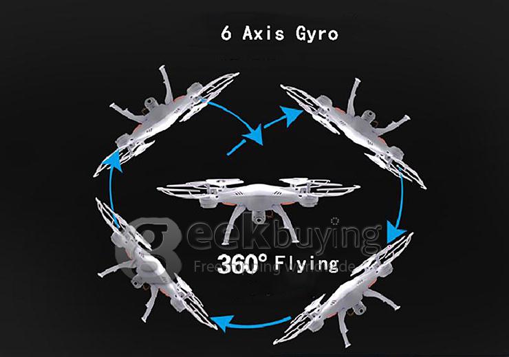 Syma X5SC-1 EXPLORERS 2 Quadcopter Headless Mode 2.0MP HD Camera 2.4G 6 Axis Gyro 3D Flip RC RTF with 4GB TF Card - Black