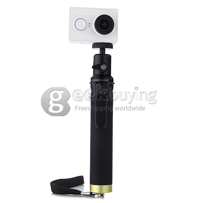 [Spain Stock] Xiaomi Yi Action Camera WiFi 16MP 1080P 60FPS Ambarella A7LS 155 Degree Wide Lens Bluetooth 40M Diving AV Out with Monopod - White (Travel)
