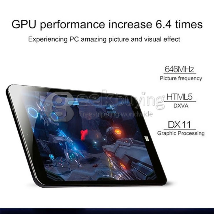CHUWI Vi8 Ultimate Dual OS Windows8.1 + Android4.4 Tablet PC 8 Inch 2GB/32GB Intel Z3736F Quad Core 2.16GHz IPS 1280*800 Bluetooth WiDi OTG - White