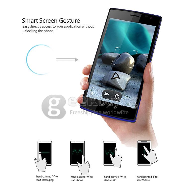 Blackview Breeze 4.5inch IPS MTK6582M Quad Core 1.3GHz Smartphone Android 4.4 OS 1GB RAM 8GB ROM 8.0MP Smart Wake- Black