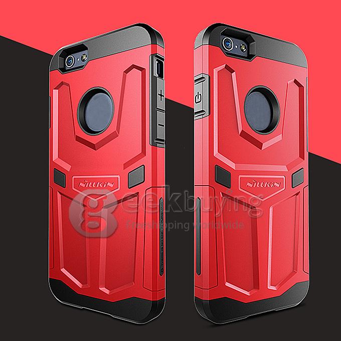 Nillkin Defender Series Protective Cover Shell Bumper PC TPU Case for iPhone 6 Plus - Red