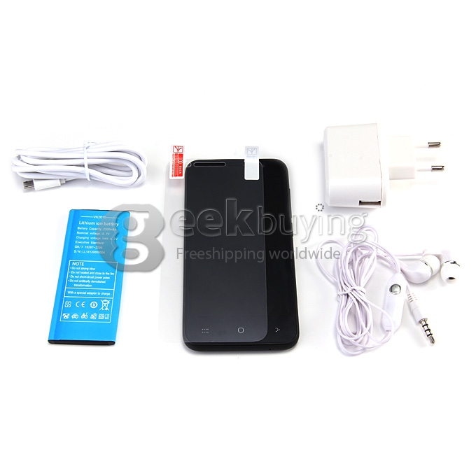 VKworld VK2015 QHD 4.5 Inch Android 5.0 OS MTK6582 Quad Core 1.3GHz Smartphone 1GB RAM 8GB ROM 8.0MP 3G/GPS IPS Screen - Black