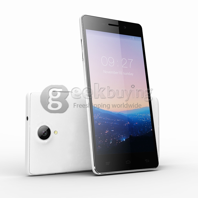 OUKITEL Original Pure 5.0Inch Android 5.0 MTK6582 Quad Core 1.3GHz SmartPhone 1GB+8GB 8.0MP 3G/GPS IPS QHD Screen -White