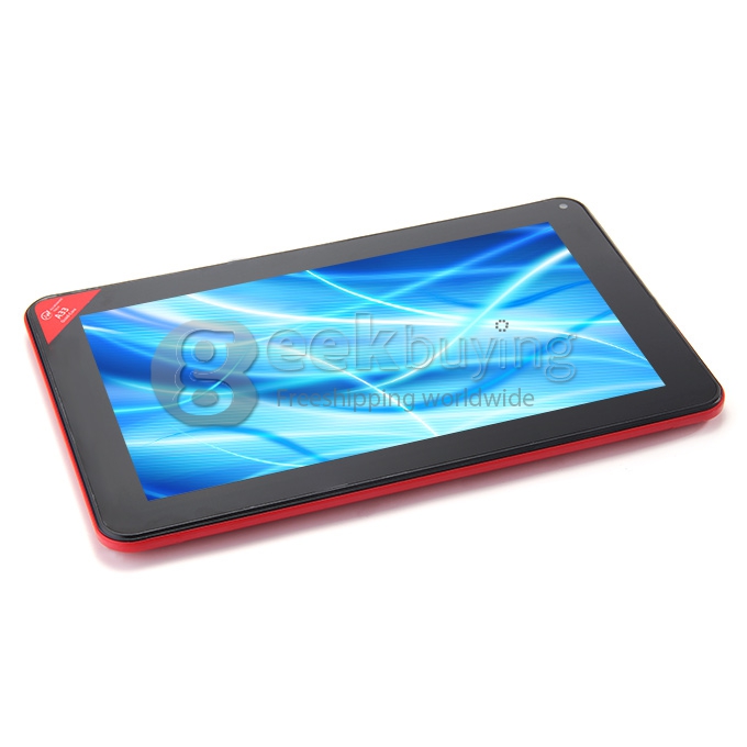 V90 9 inch Allwinner A33 Quad Core 1.5GHz 512MB/8G ROM Dual Cameras Wifi BT OTG Tablet PC - Red