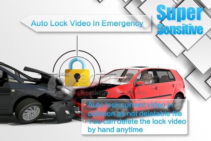 Mini 0806 1296P Ambarella A7LA50 Support 256G Car DVR Camera Video Recorder G-sensor Night Vision - Black