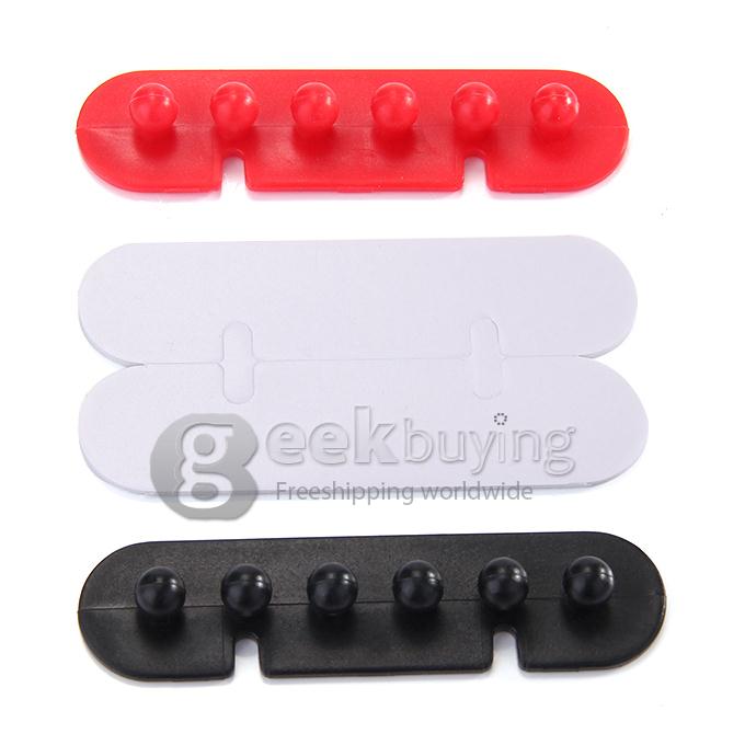 2x Convenient Wire Cord Cable Tidy Plug Holder Drop Clip Organizer Line Fixer Divider Ties