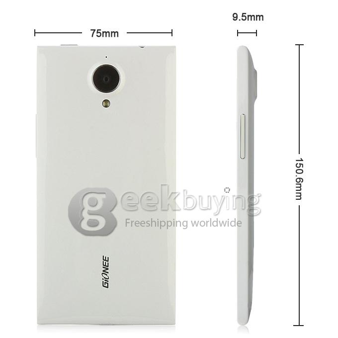 GIONEE ELIFE E7 5.5 Inch FHD LTPS 3GB RAM 16.0MP Smartphone Snapdragon 800 Quad Core 2.2GHz Android 4.2 32GB ROM - White