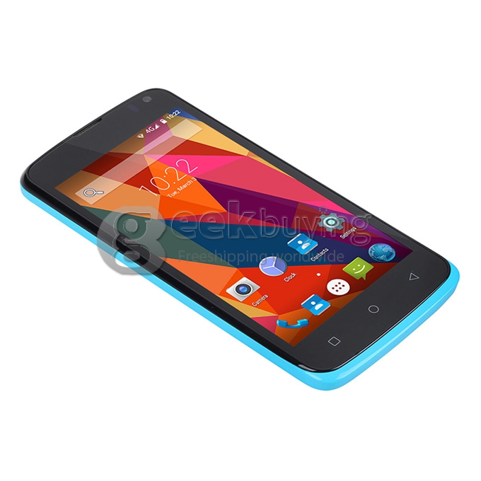 Elephone G2 4.5inch FDD-LTE 4G 64-Bit Android 5.0 Phone MTK6732 Quad Core 1.3GHz 8.0MP 1GB 8GB Smartphone - Blue